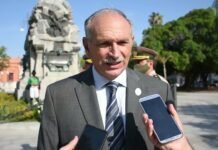 Lanari acompañó el acto en homenaje a San Martín